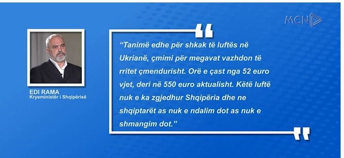 Rama paralajmëron rritje të energjisë, Stringa: Qytetarët të përgatiten për kosto të larta (VIDEO)