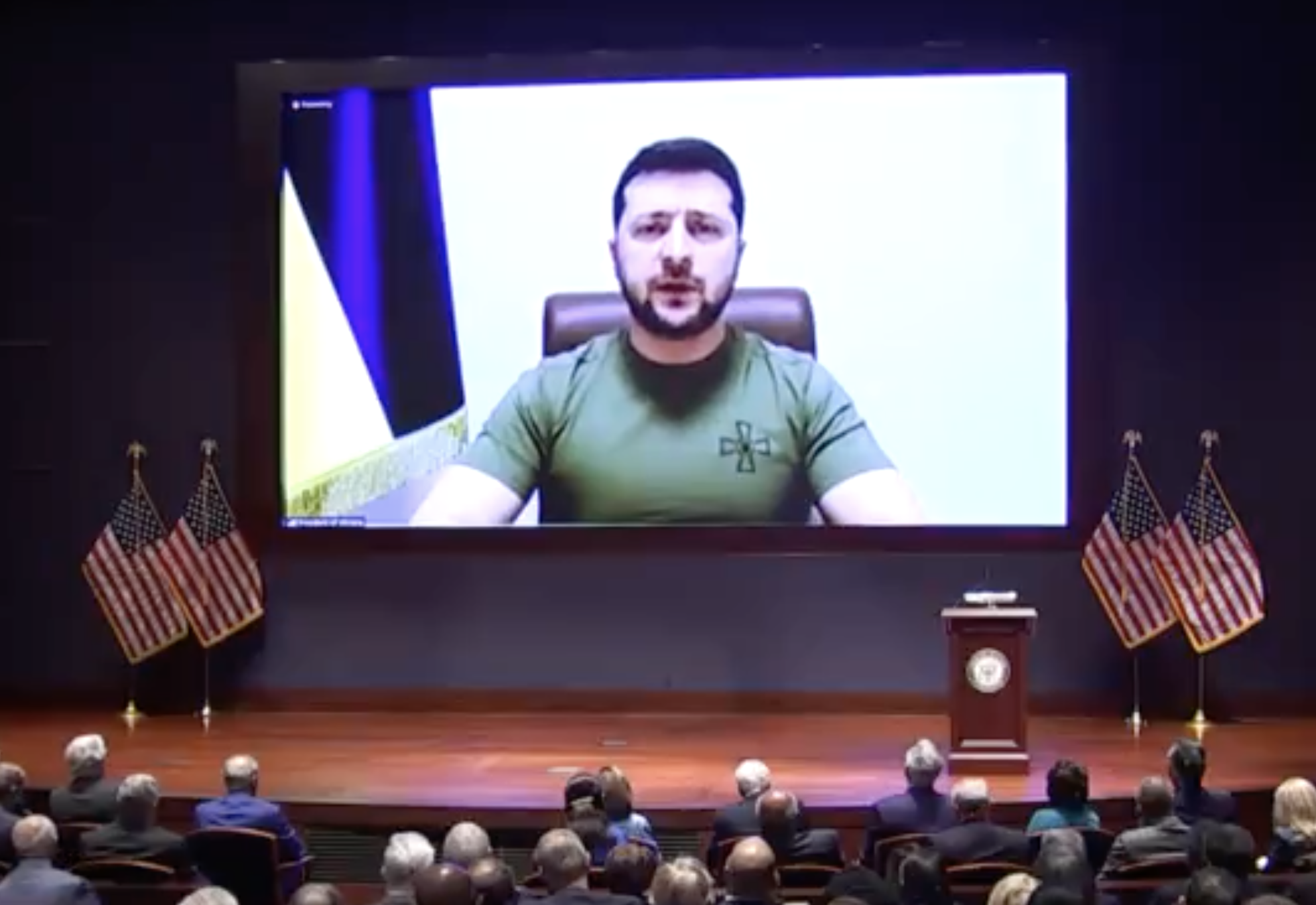 Zelensky, i drejtohet Kongresit të SHBA: Vendi im në luftën më të keqe nga Lufta e Dytë Botërore