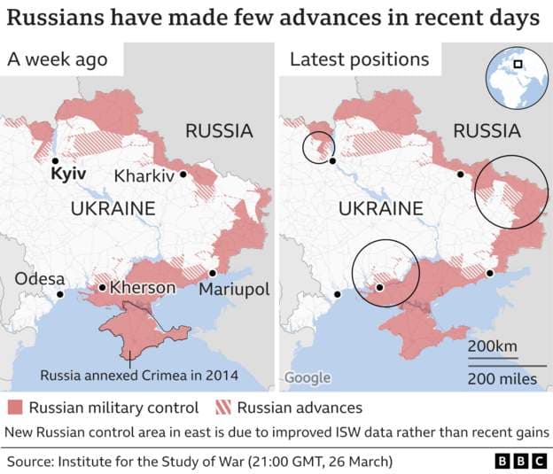Shefi ushtarak i Ukrainës: Plani rus për të ndarë vendin është i pazbatueshëm