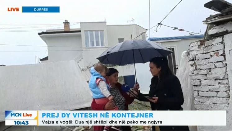 “Një tavolinë ku mbesa të vizatojë”/ Mbi 2 vite jetojnë në kontejner, familja nga Durrësi apel për ndihmë (VIDEO)