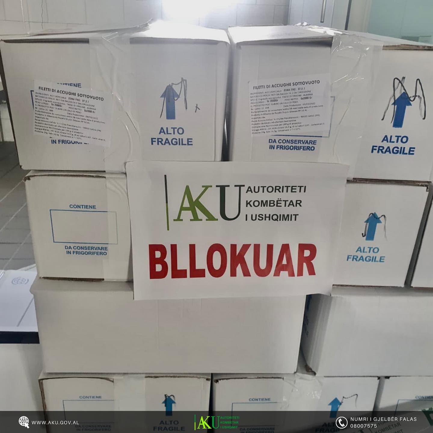    Mbi 43 mijë tonë produkte ushqimore të pasigurta bllokohen nga AKU
