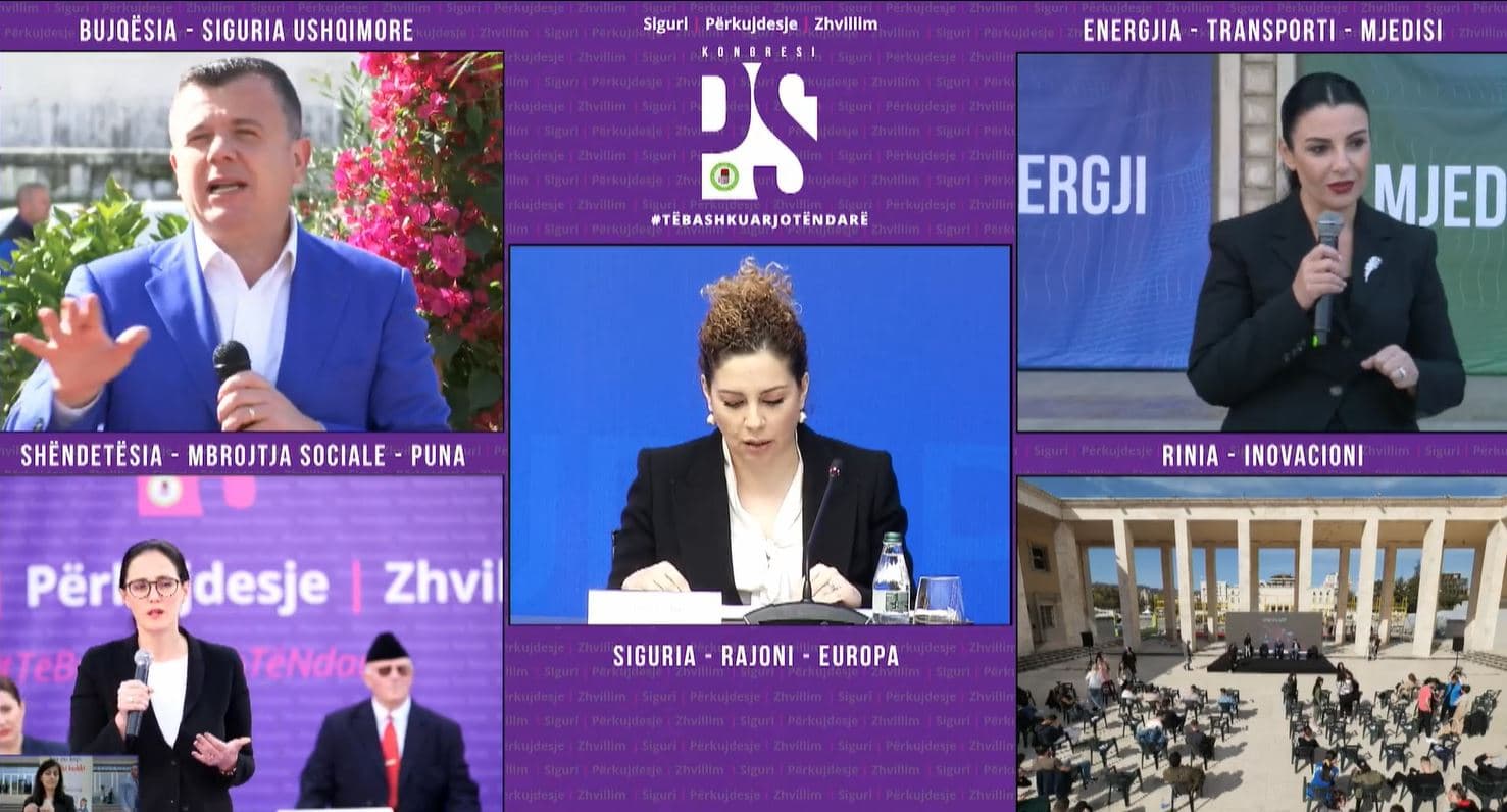 “Të gatshëm të dëgjomë çdo lloj kritike”, Balla, Manastirliu dhe Xhaçka mbajnë fjalën në Kongres