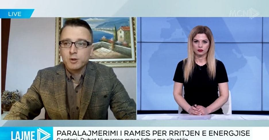 Gordani: Qeveria, bast të fortë duke mos ndryshuar çmimin! Kostot e energjisë nuk vendosen, llogariten