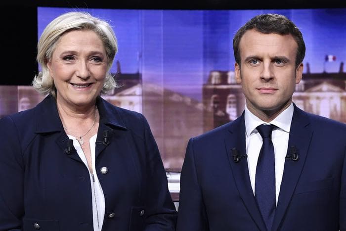 Macron dhe Le Pen përballen sonte në debatin final