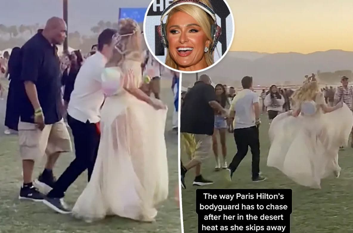Videoja e truprojës së Paris Hilton duke e ndjekur atë në Coachella bëhet virale