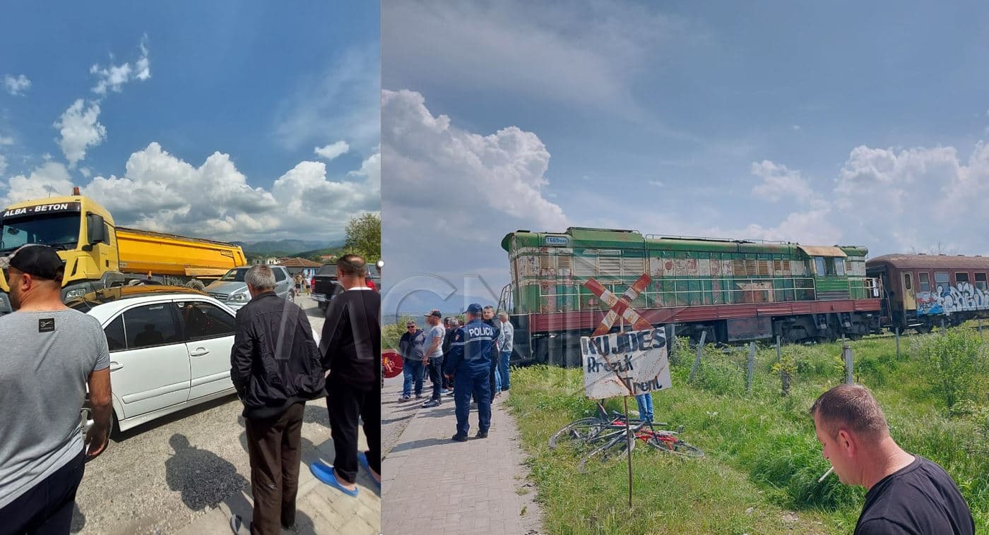 Nisi punë pas dy vitesh mungesë, treni i linjës Vorë-Shkodër përplaset me trajlerin (VIDEO)