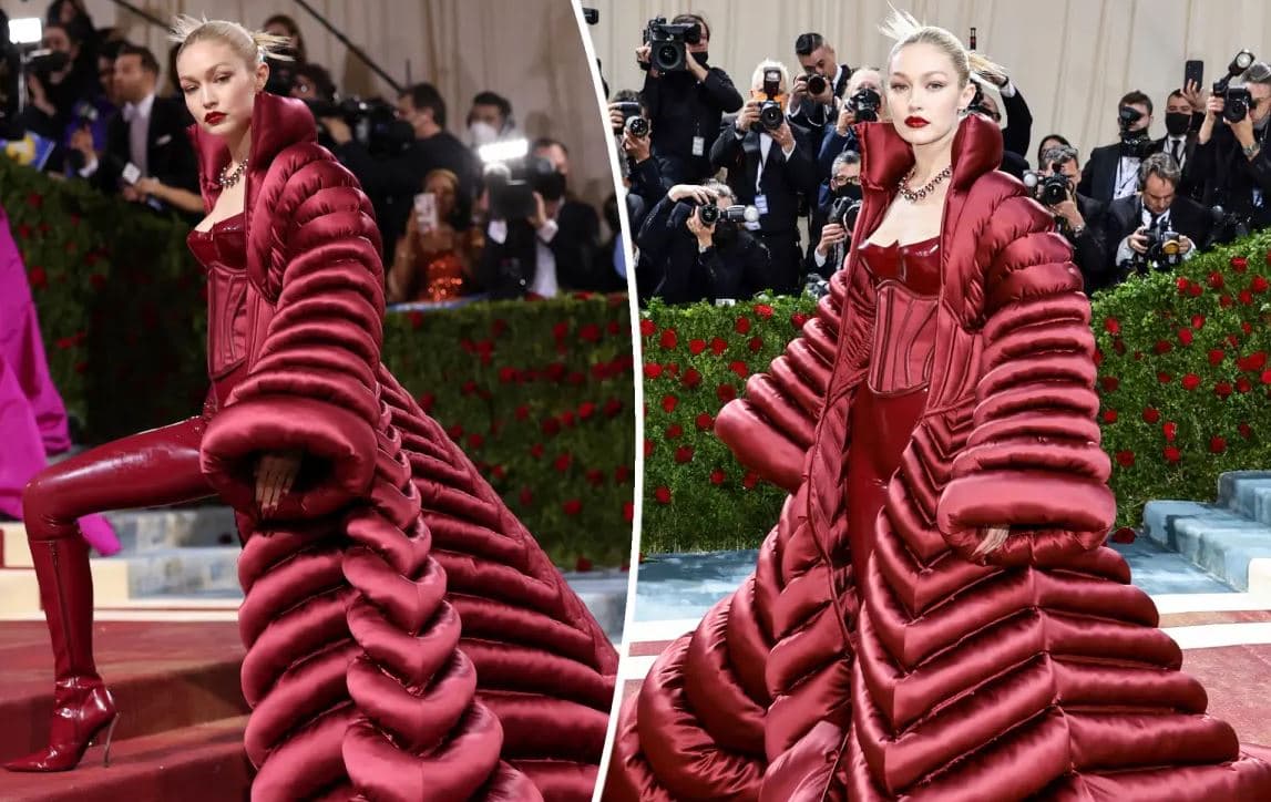 Gigi Hadid “habit” me veshjen e saj në Met Gala