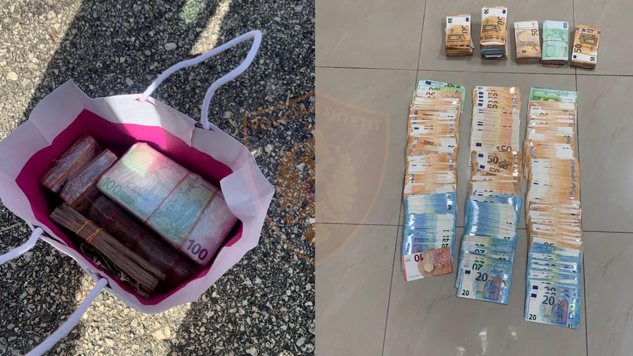 Një i ri në Fier, kapet me 88 mijë euro në një çantë kartoni