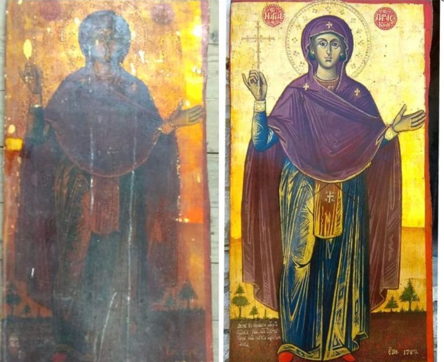   Restaurohet ikona e shek. VI “Shën e Premtja me 4 shenjtorë” në Berat