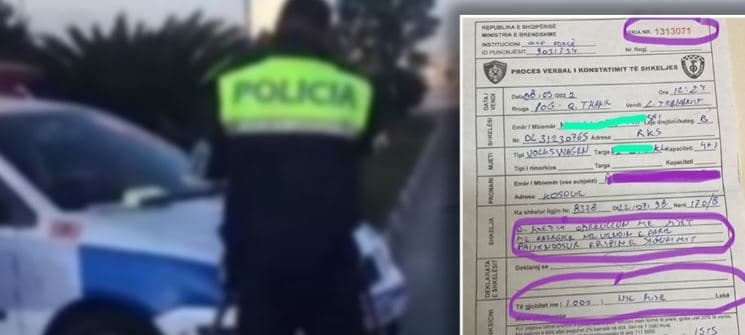 Arrestohet polici “gjobëvënës” në Pogradec, i kërkoi 50 euro kosovarit në këmbim të ‘fshehjes’ së gjobës