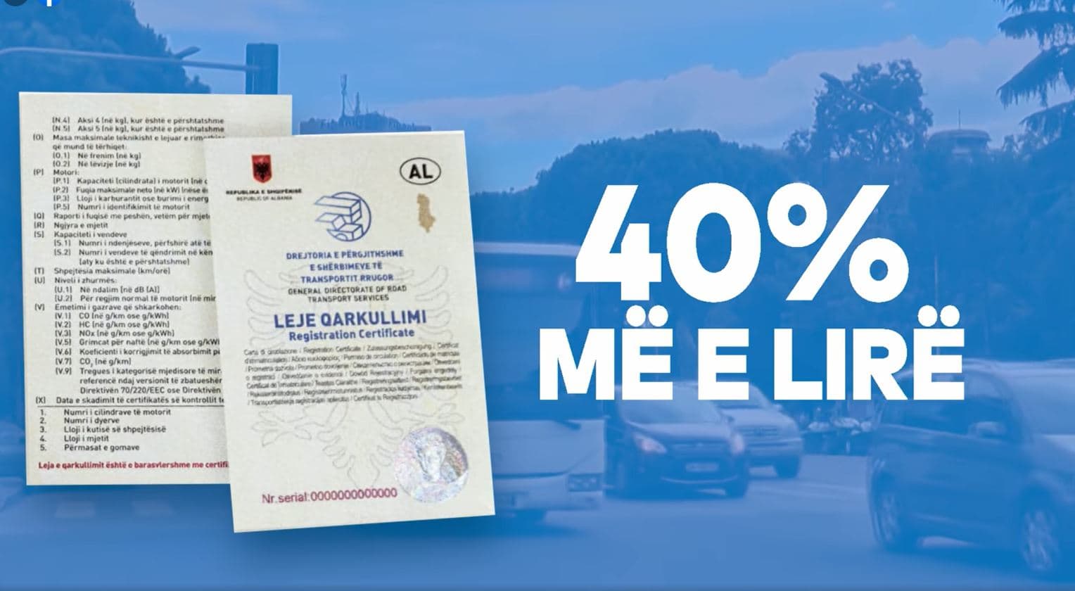  Nga sot leja e re e qarkullimit të mjetit/ Balluku: Me kushte më të larta sigurie dhe pa afat skadence