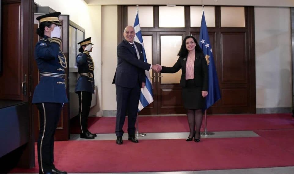 "Shpresoj që Greqia do ta njohë Kosovën", Osmani kërkon mbështetjen e Athinës për anëtarësimin në KiE dhe NATO