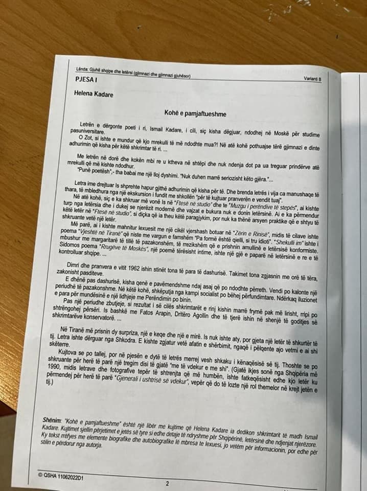 “Shkak paaftësia”, PD denoncon daljen e tezës së provimit të Gjuhës dhe Letërsisë