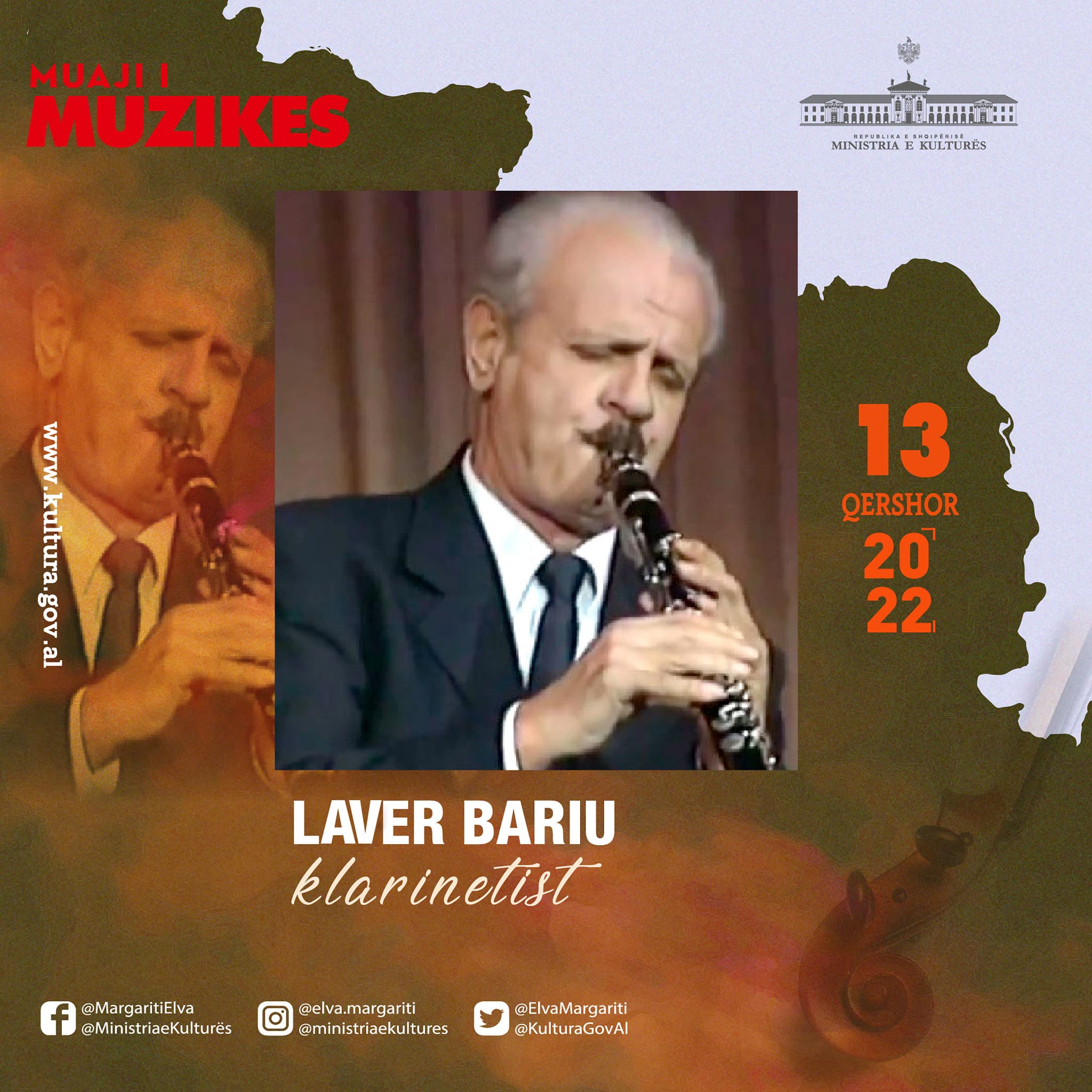 Margariti kujton në Muajin e Muzikës, mjeshtrin e gërnetës Laver Bariun