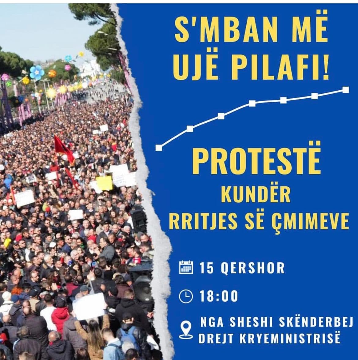 “S’mban më ujë pilafi”, paralajmërohet protestë për rritjen e çmimeve