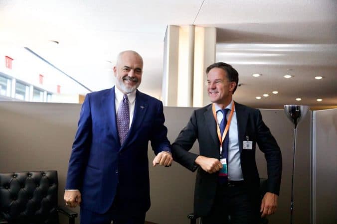 Procesi i integrimit/ Rutte: Mbështesim propozimin e Francës. Rama: Kritikat e Holandës ishin serioze
