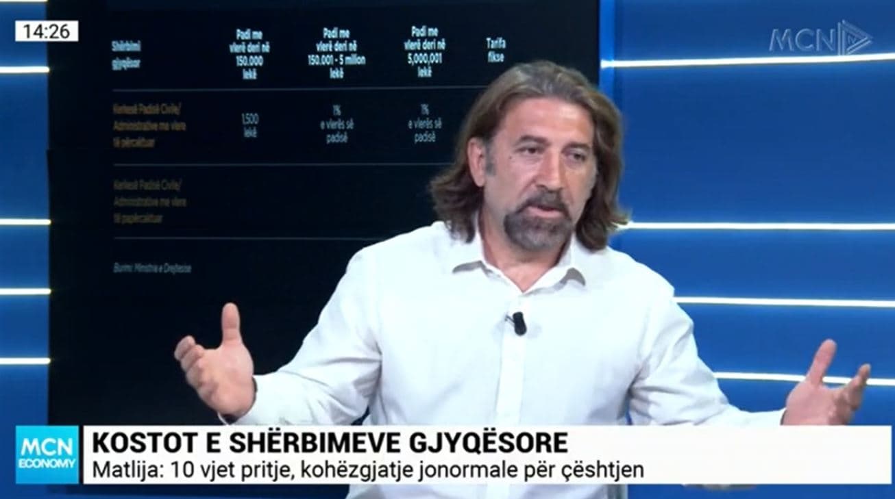 Rritja e tarifave/ Matlija: Po largohet qytetari nga gjykata, sistemi gjyqësor është vrarë me dashje