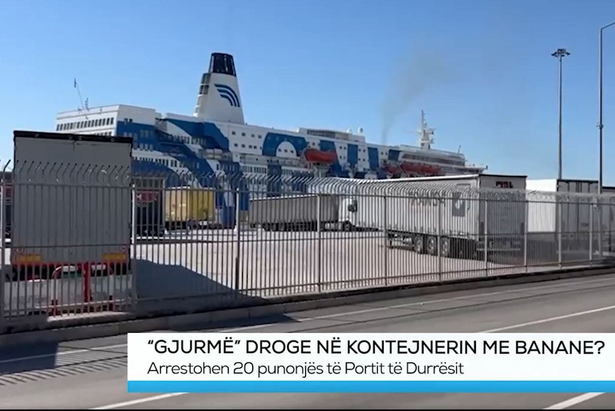 “Gjurmë” droge në kontejnerin me banane? Arrestohen 20 punonjës të Portit të Durrësit (VIDEO)