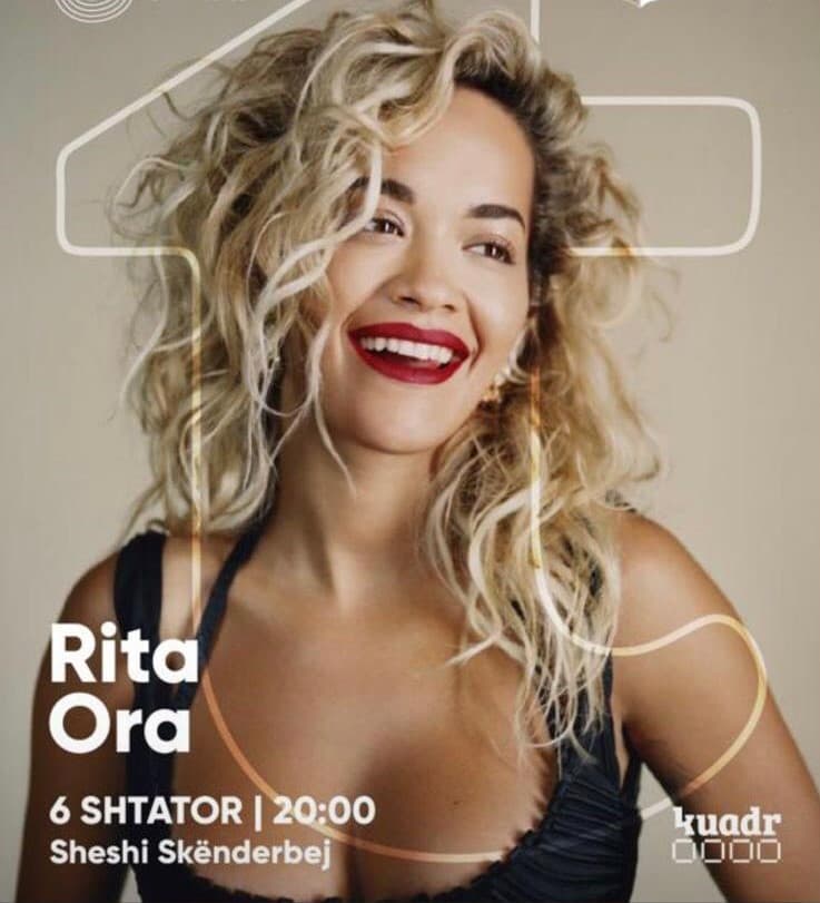Rita Ora vjen me koncert në Tiranë