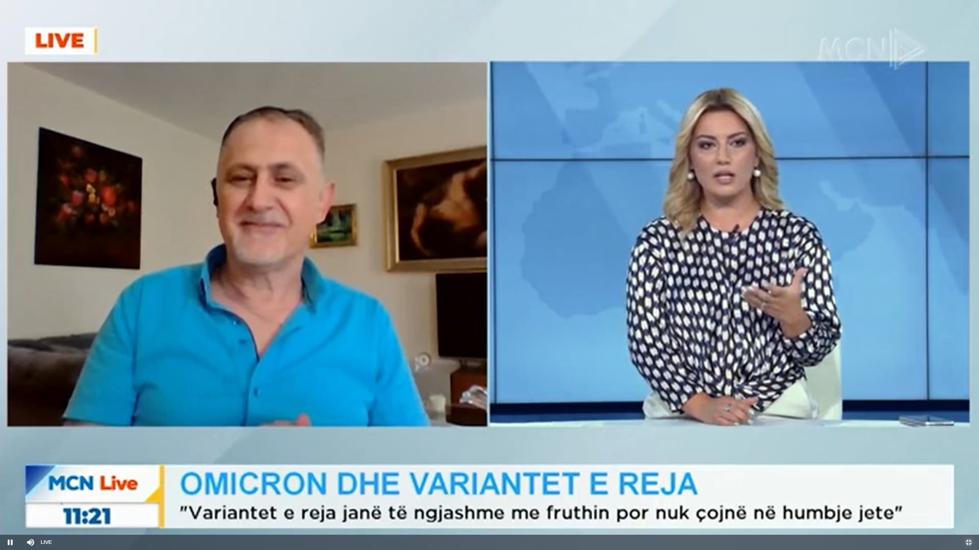 Shapo: Variantet e reja të Omicron, të ngjashme me fruthin por nuk çojnë në humbje jete (VIDEO)
