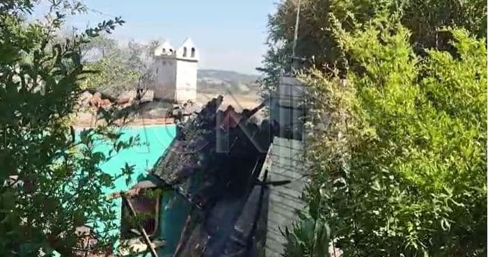 Përfshihet nga flakët shtëpia në Durrës (Video)