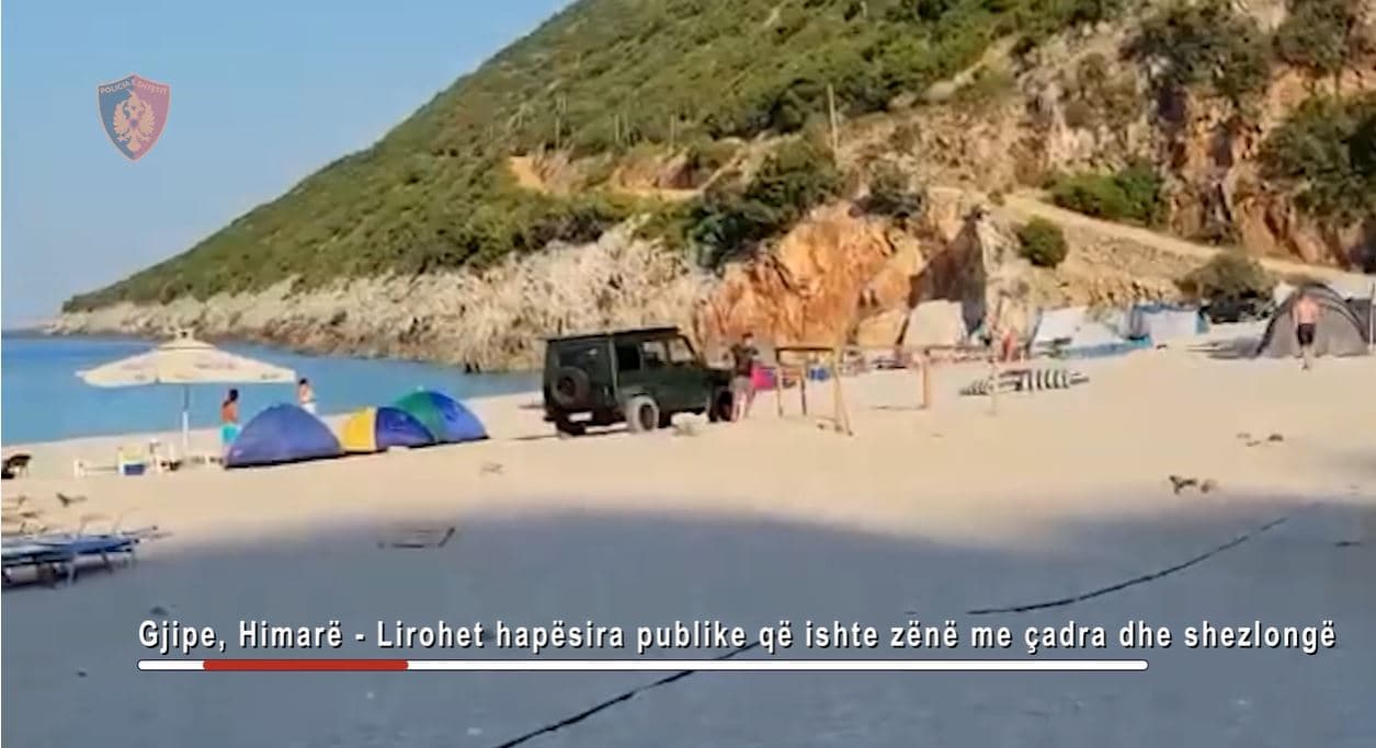 Kishin zënë hapësirën publike me shezlongë dhe çadra në Gjipe, nën hetim 4 administratorë subjektesh