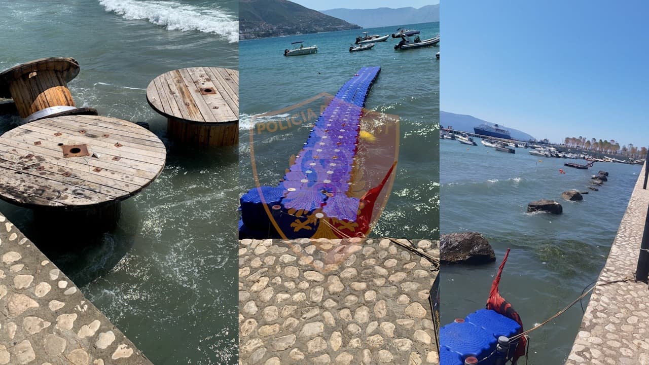 Ndërtuan pa leje mol mbi ujë, hodhën inerte në det/ 3 të arrestuar në Vlorë