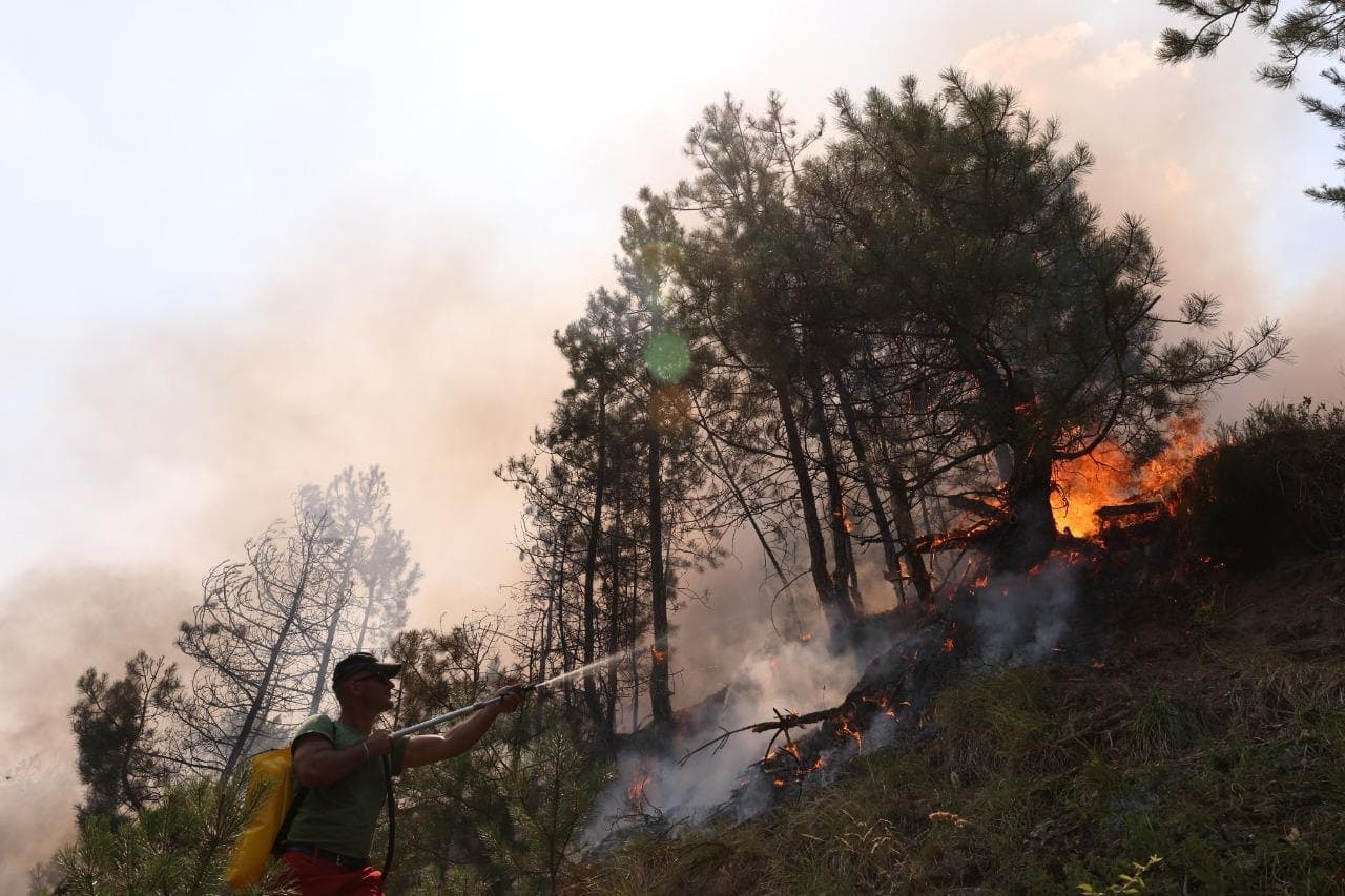 Situata e zjarreve/ Ministria e Mbrojtjes: Gjashtë vatra aktive dhe 562 efektivë në terren