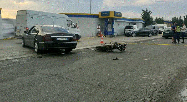 Lezhë/ Makina përplaset me çiklomotorin, një i plagosur