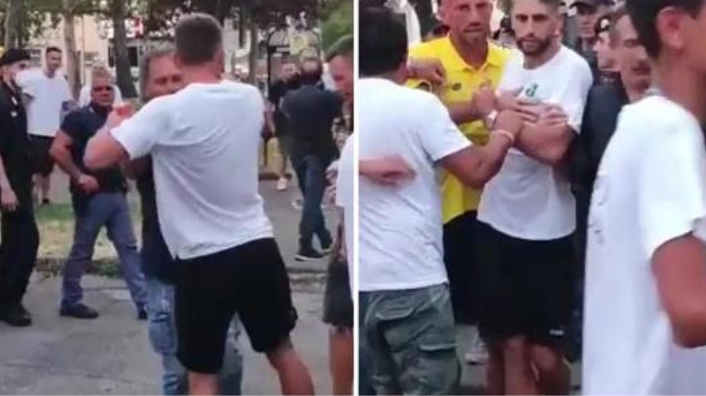 Sulmuesin italian nuk e mbajnë nervat, përplaset me tifozët në rrugë (VIDEO)