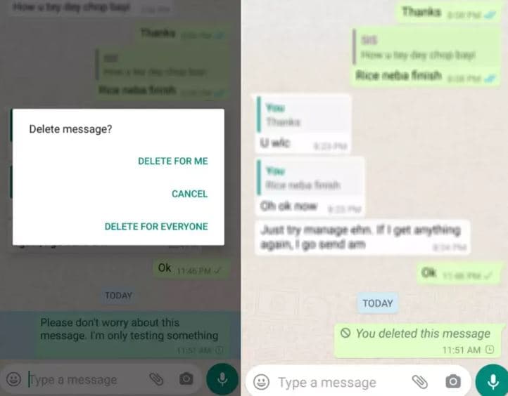 Ikja nga grupet, fshirja e mesazheve dhe screenshot-et/ Çfarë ndryshon në Whatsapp