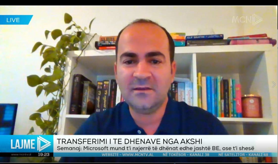 Transferimi i të dhënave nga AKSHi/ Semanaj: Duan t’ia ngarkojë përgjegjësinë Microsoftit, kjo është kosto për qytetarët