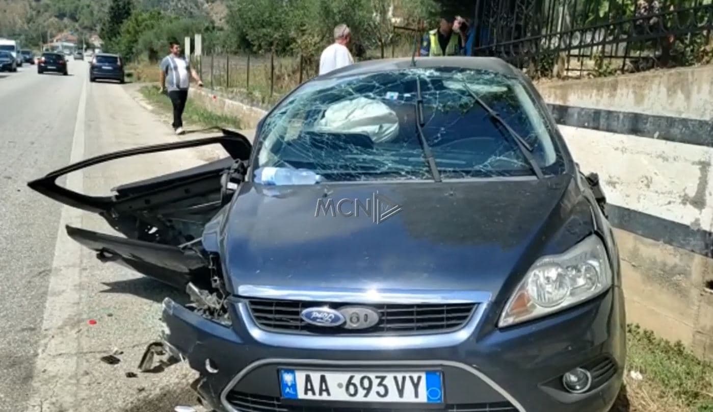 Aksident në Elbasan, një i plagosur rëndë (VIDEO)