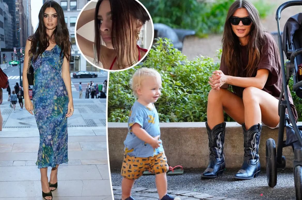 Emily Ratajkowski i pret vetë flokët