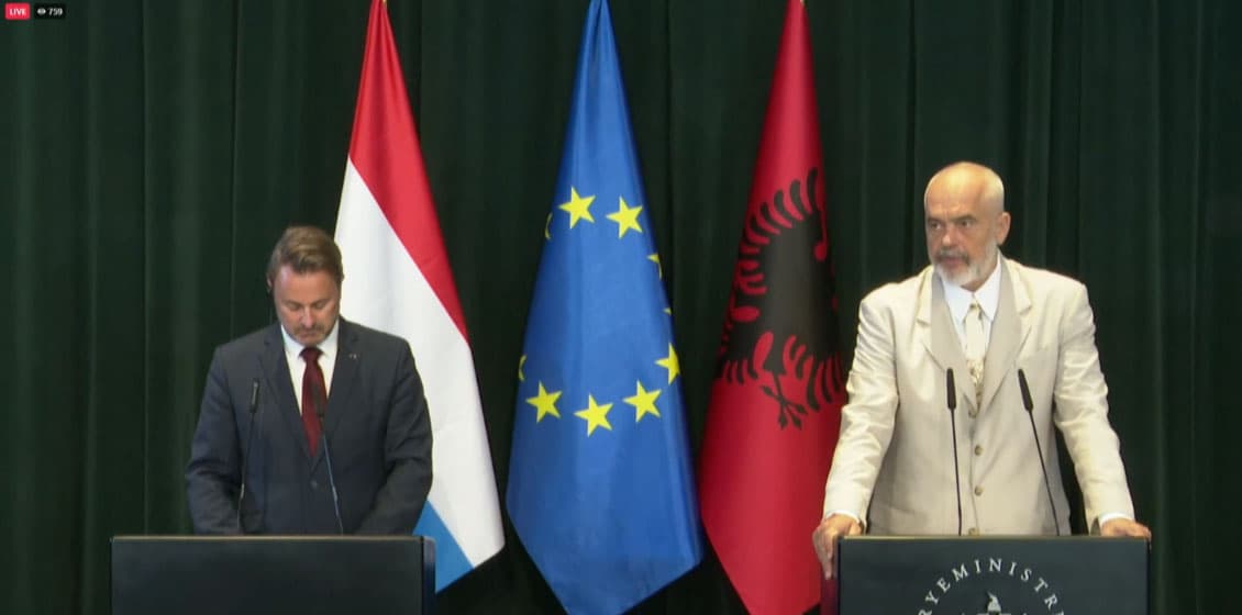 Rama me Bettel: Kryeministri i Luksemburgut mbështetësi më i zëshëm për integrimin e Shqipërisë në BE