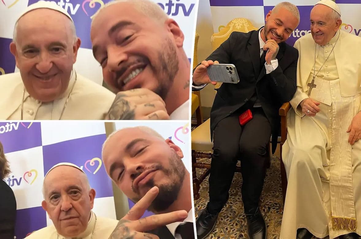 “Latino gang”/ Fotot e J Balvin me Papa Françeskun nuk duhen humbur