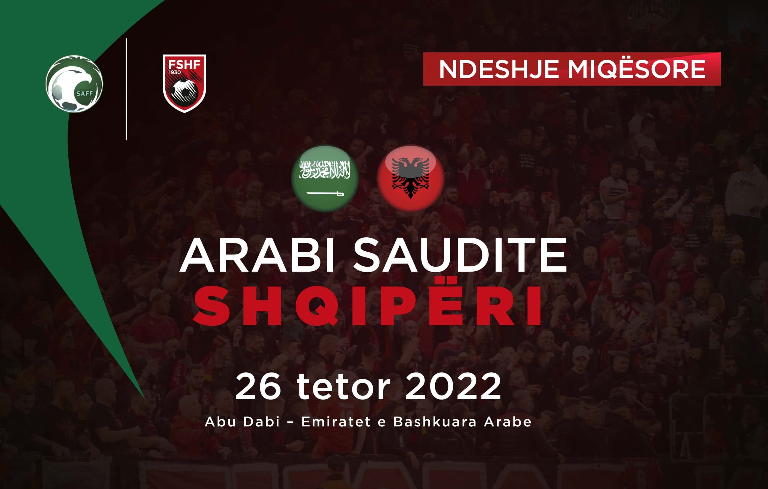 Zyrtare, Shqipëria do të luajë miqësore me Arabinë Saudite