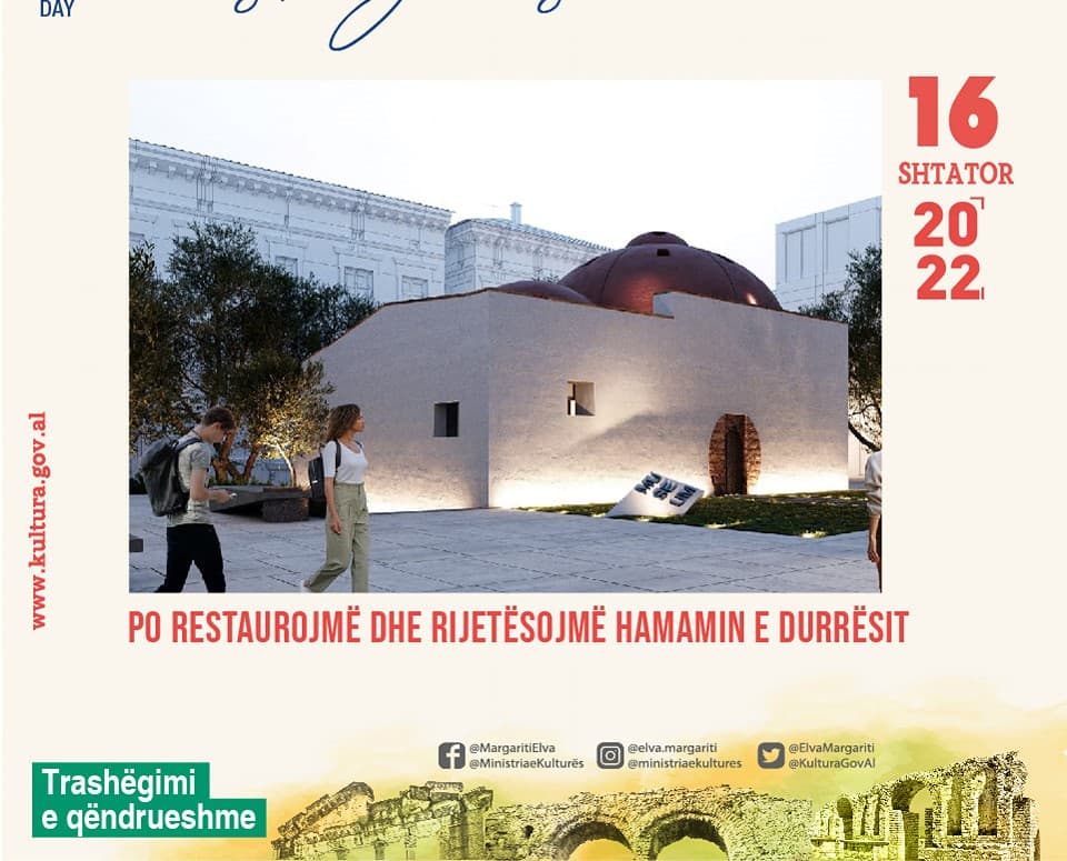 Muaji i Trashëgimisë/ Margariti: Hamami i Durrësit po restaurohet dhe rijetësohet për turistët