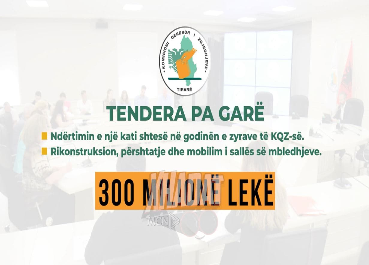 “Xhadat” - KQZ, 300 milionë lekë për dy tendera pa garë