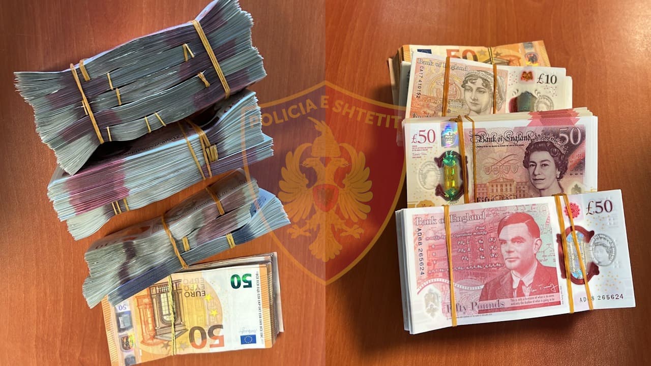 Sekuestrohen 44 mijë paund dhe 3 mijë euro të dyshuara produkt krimi, procedohet një person në Fier