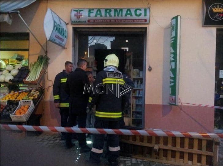   Digjet gjatë natës një farmaci në Vlorë, dyshohet si e qëllimshme