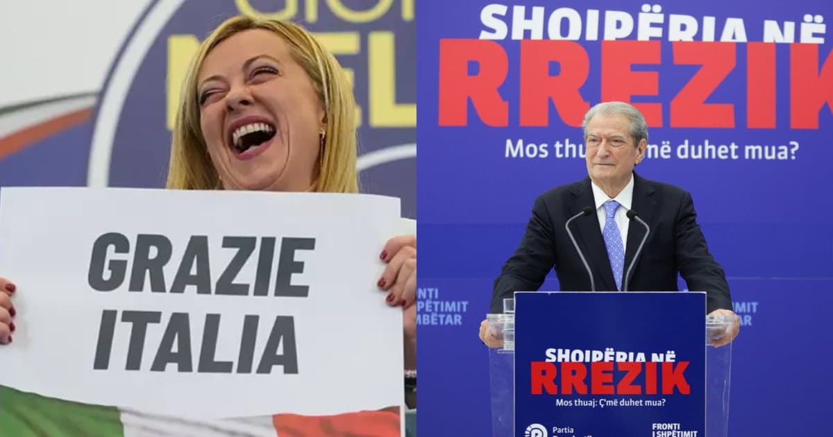 Meloni letër Berishës: Afërsia me partinë tuaj është historike, mbështetje maksimale nga qeveria e ardhshme italiane