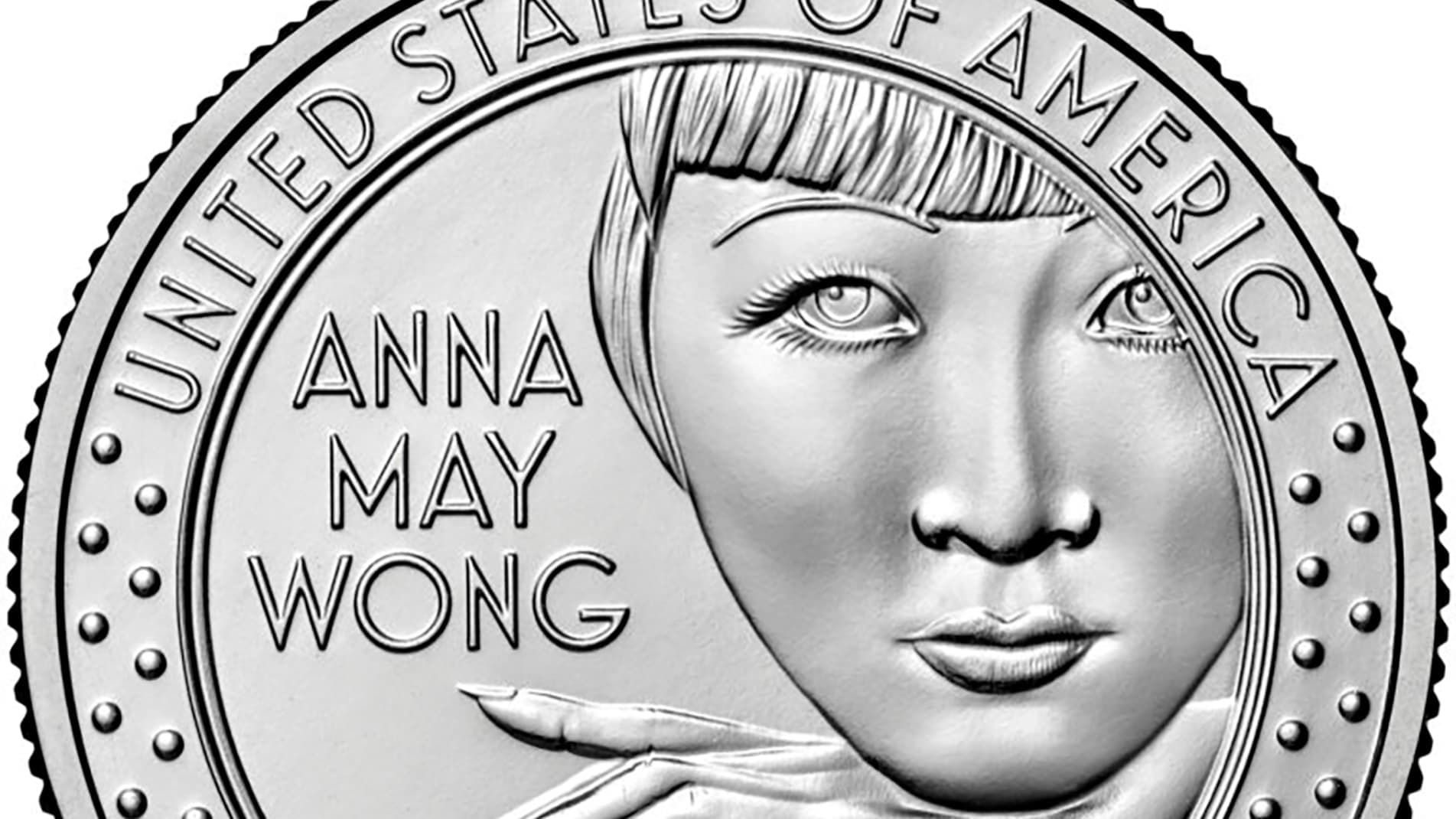 Ylli i filmit Anna May Wong, e para aziatike amerikane e paraqitur në monedhën amerikane