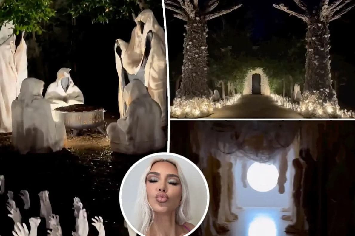 Kim Kardashian tregon dekorimet ‘rrënqethëse’ për Halloween (FOTO)