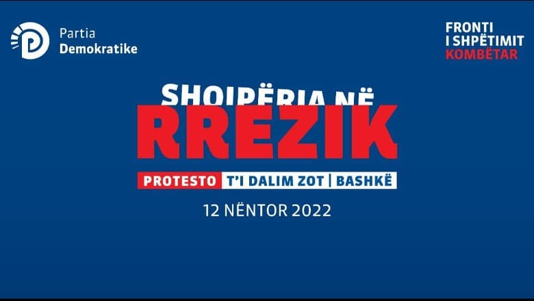  Protesta e 12 nëntorit/ PD me sloganin “Protesto, t’i dalim zot bashkë”