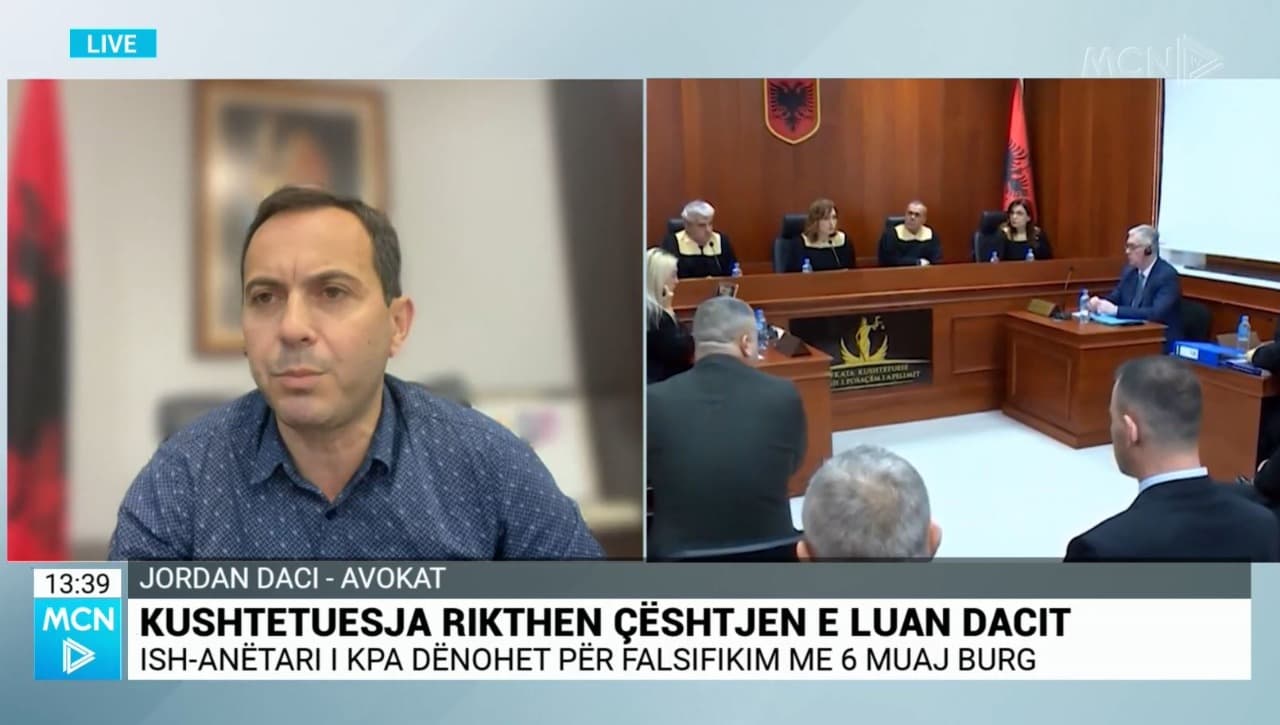 Daci: Luan Daci u shkarkua pa ligj, duhet të kthehet në detyrë të nesërmen e botimit të vendimit të Kushtetueses (VIDEO)