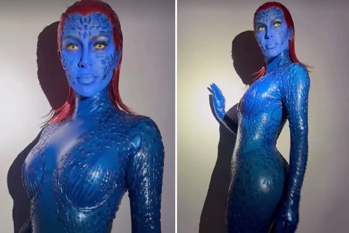 Kim Kardashian vishet si “Mystique” për Halloween (FOTO)