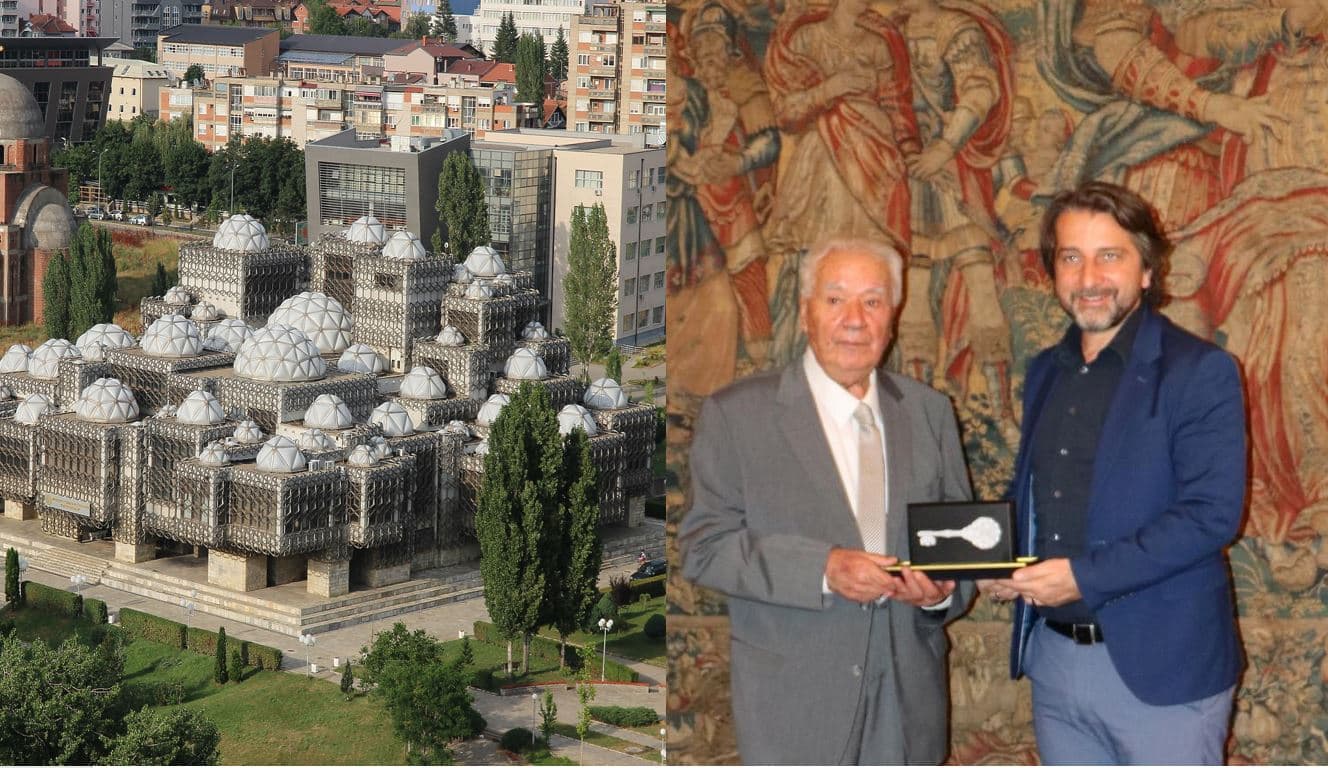 Prishtina nderon me “Çelësin e qytetit” arkitektin kroat të Bibliotekës Kombëtare “Pjetër Bogdani”
