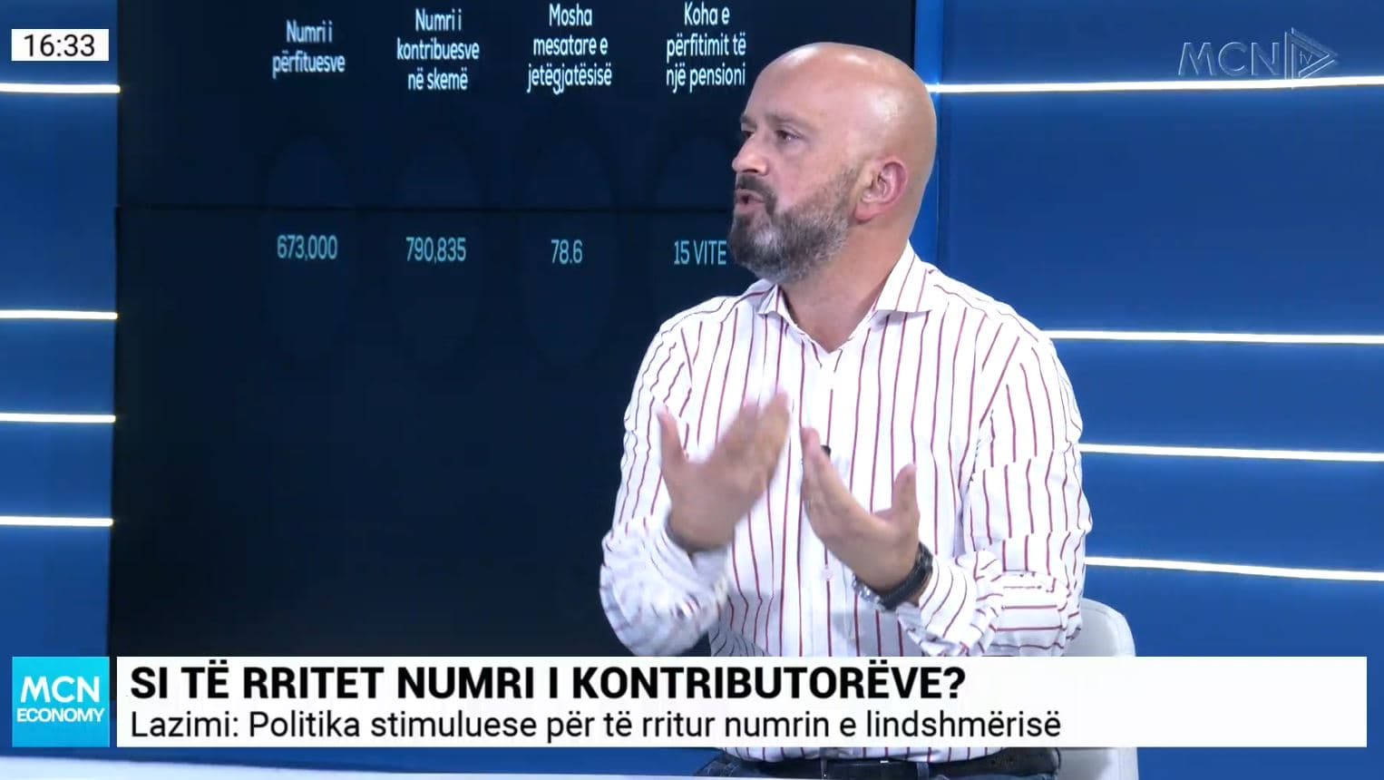 Pensionet, Lazimi: Qeveria të ulë tatimin mbi pagat që të shtohen kontributet, duhet politikë stimuluese (VIDEO)