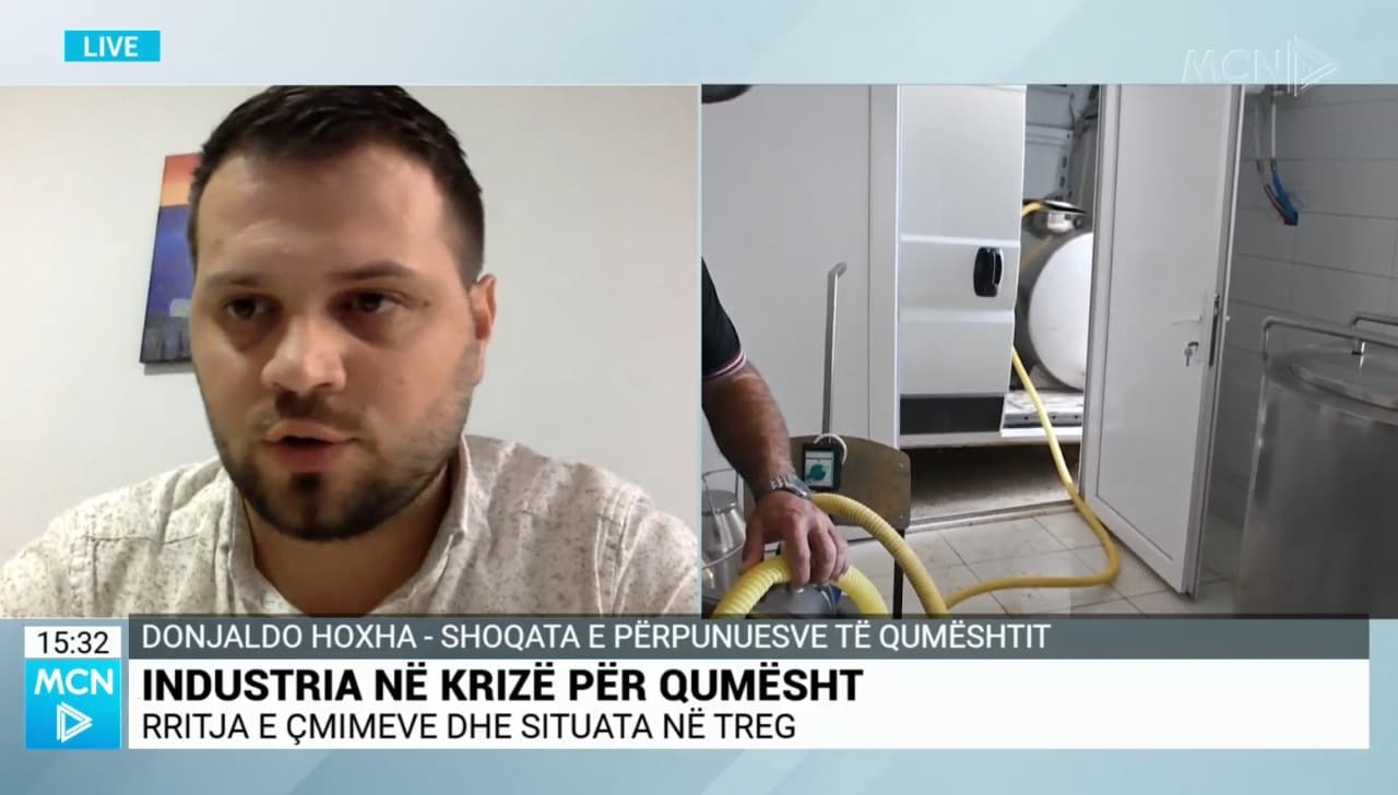 “Përpunimi i qumështit në situatë të vështirë”, Hoxha: Ka rënë fuqia blerëse, do mbushen supermarketet me produkte importi!